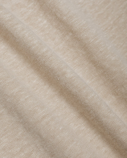 lost & found Batoner Batoner Normandy Linen T-Shirt Beige/Brown