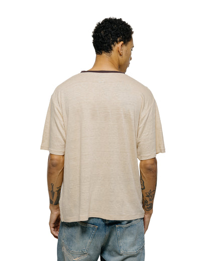 lost & found Batoner Batoner Normandy Linen T-Shirt Beige/Brown