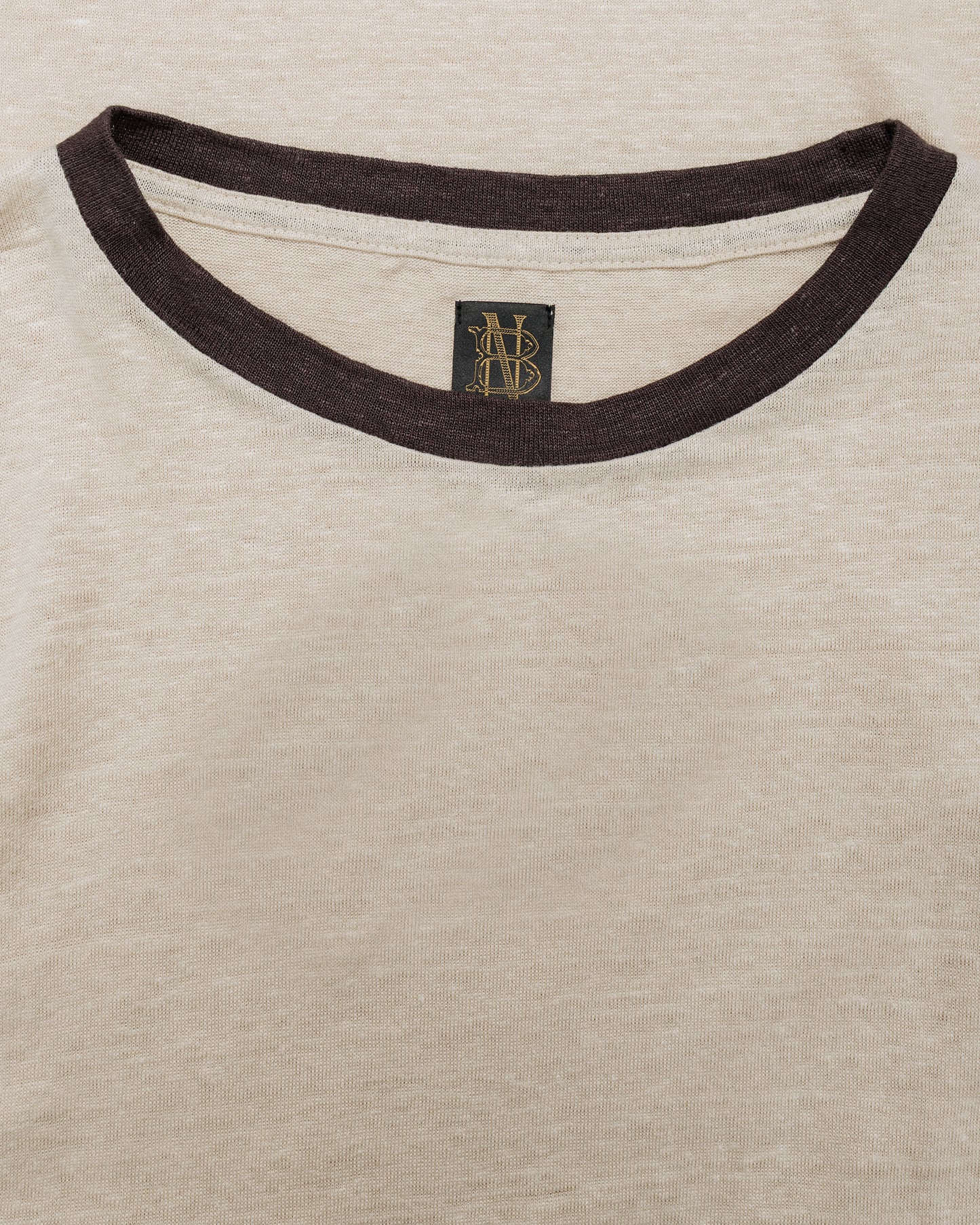 lost & found Batoner Batoner Normandy Linen T-Shirt Beige/Brown