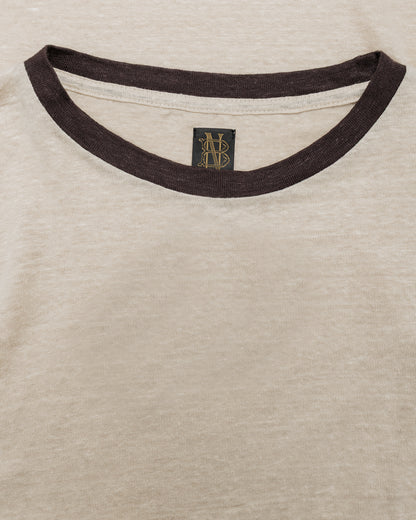 lost & found Batoner Batoner Normandy Linen T-Shirt Beige/Brown