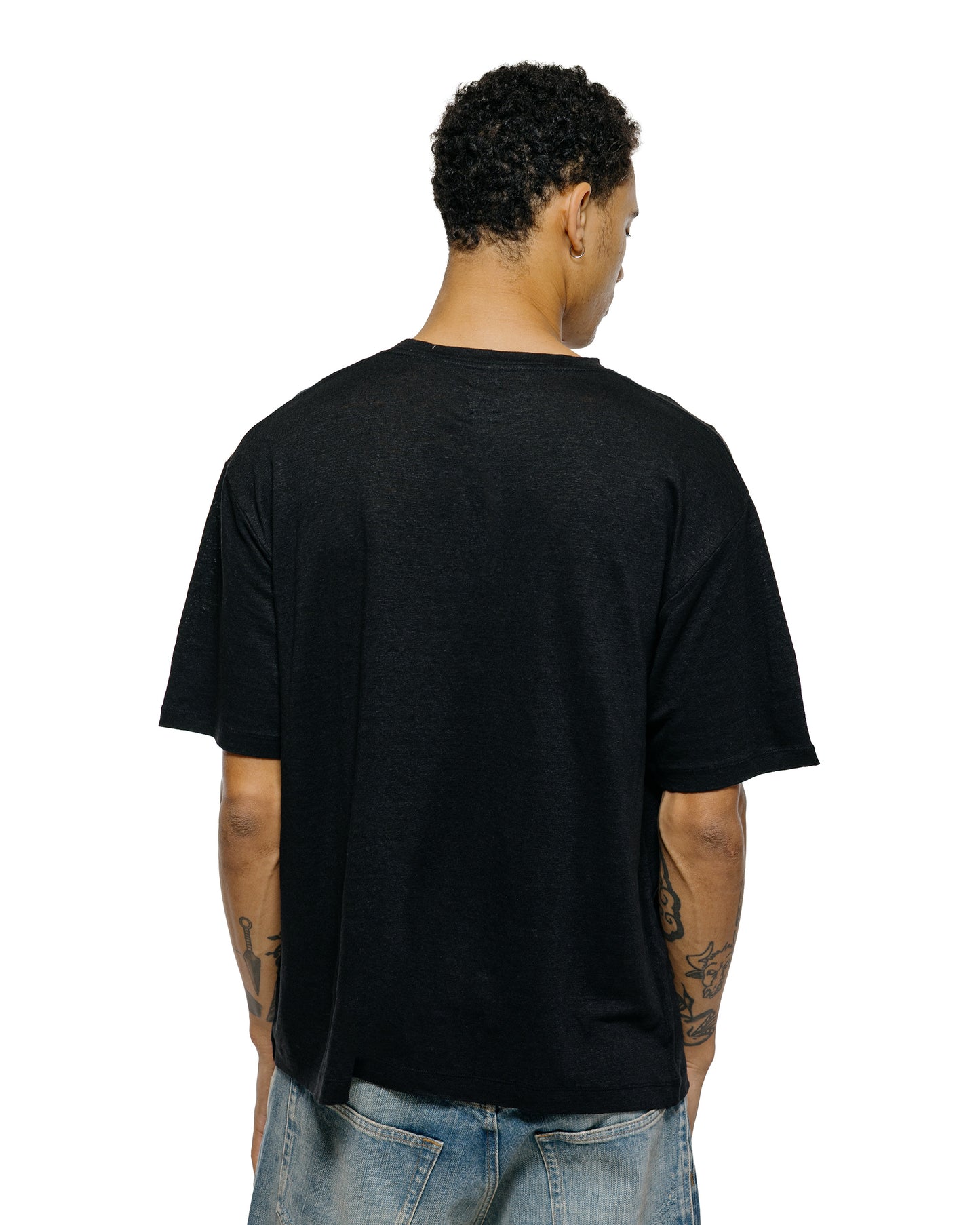 lost & found Batoner Batoner Normandy Linen T-Shirt Black