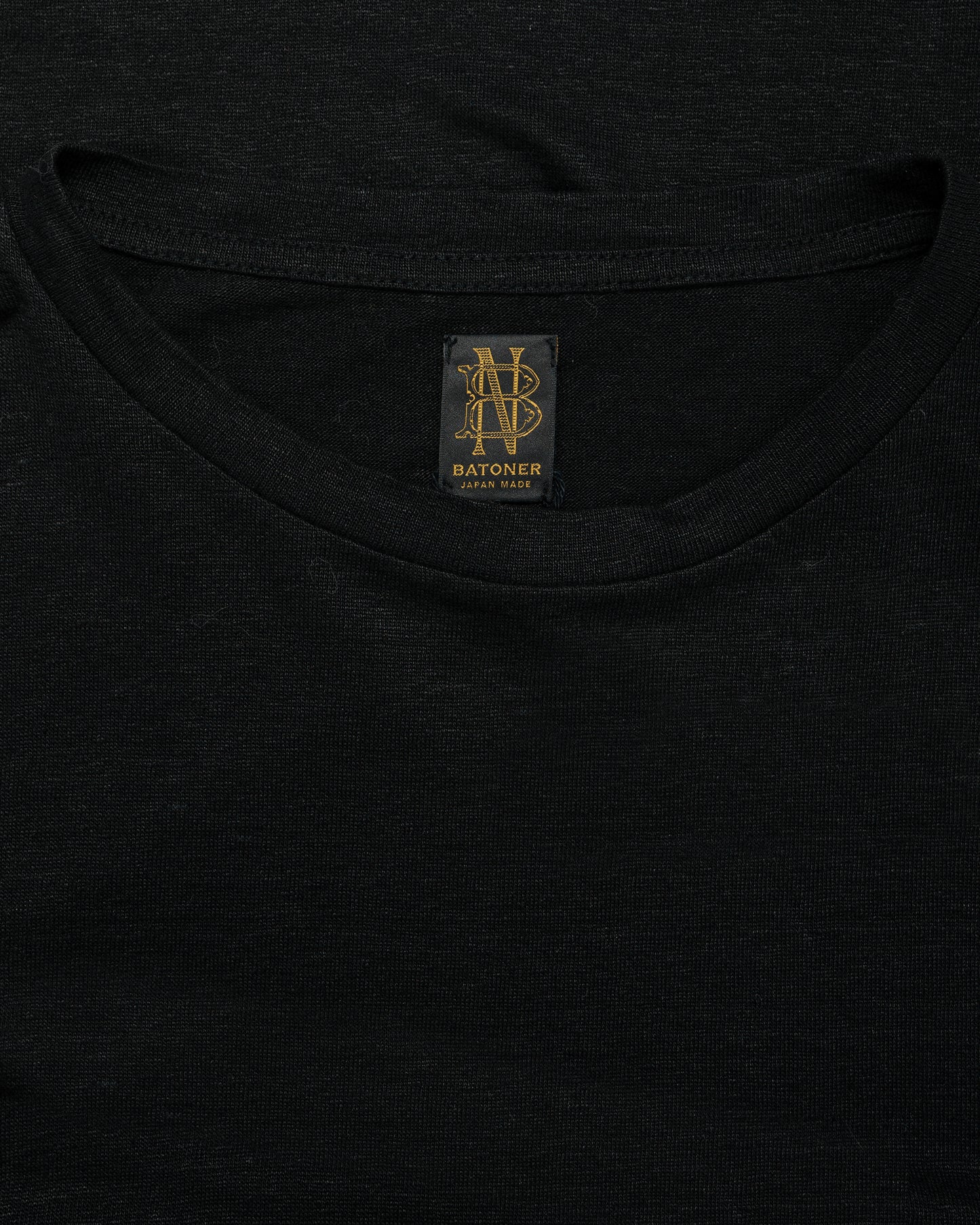 lost & found Batoner Batoner Normandy Linen T-Shirt Black