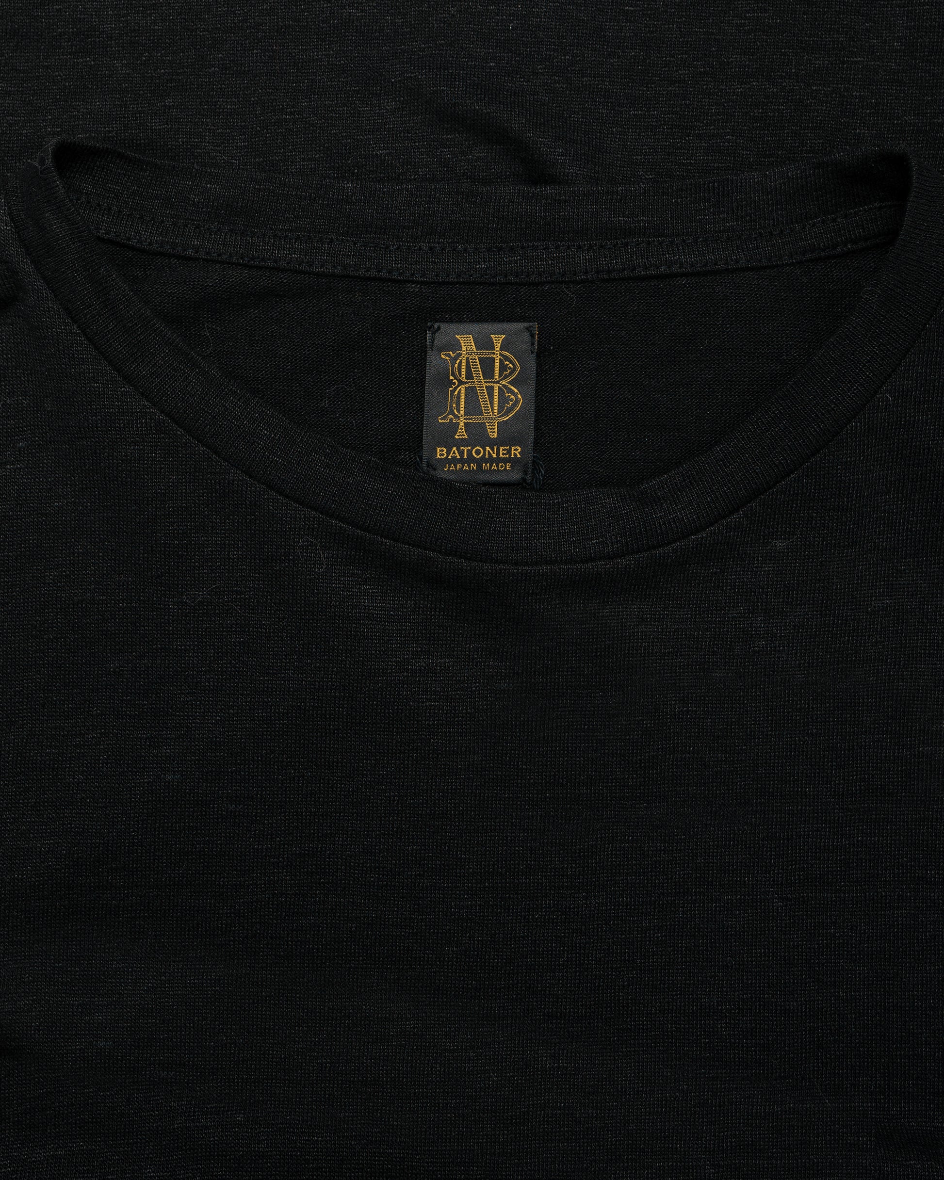 lost & found Batoner Batoner Normandy Linen T-Shirt Black