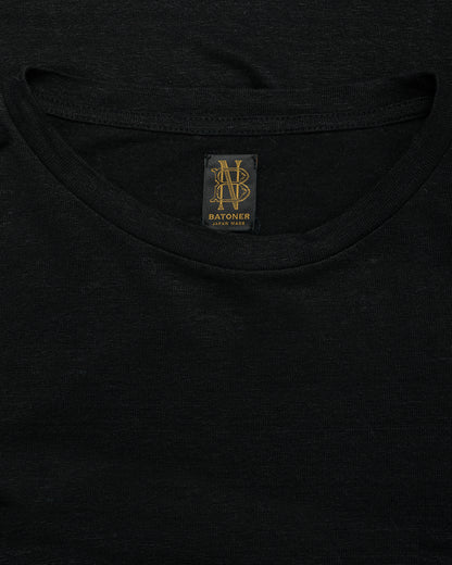 lost & found Batoner Batoner Normandy Linen T-Shirt Black