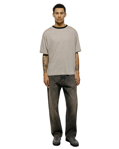 lost & found Batoner Batoner Normandy Linen T-Shirt Natural/Black
