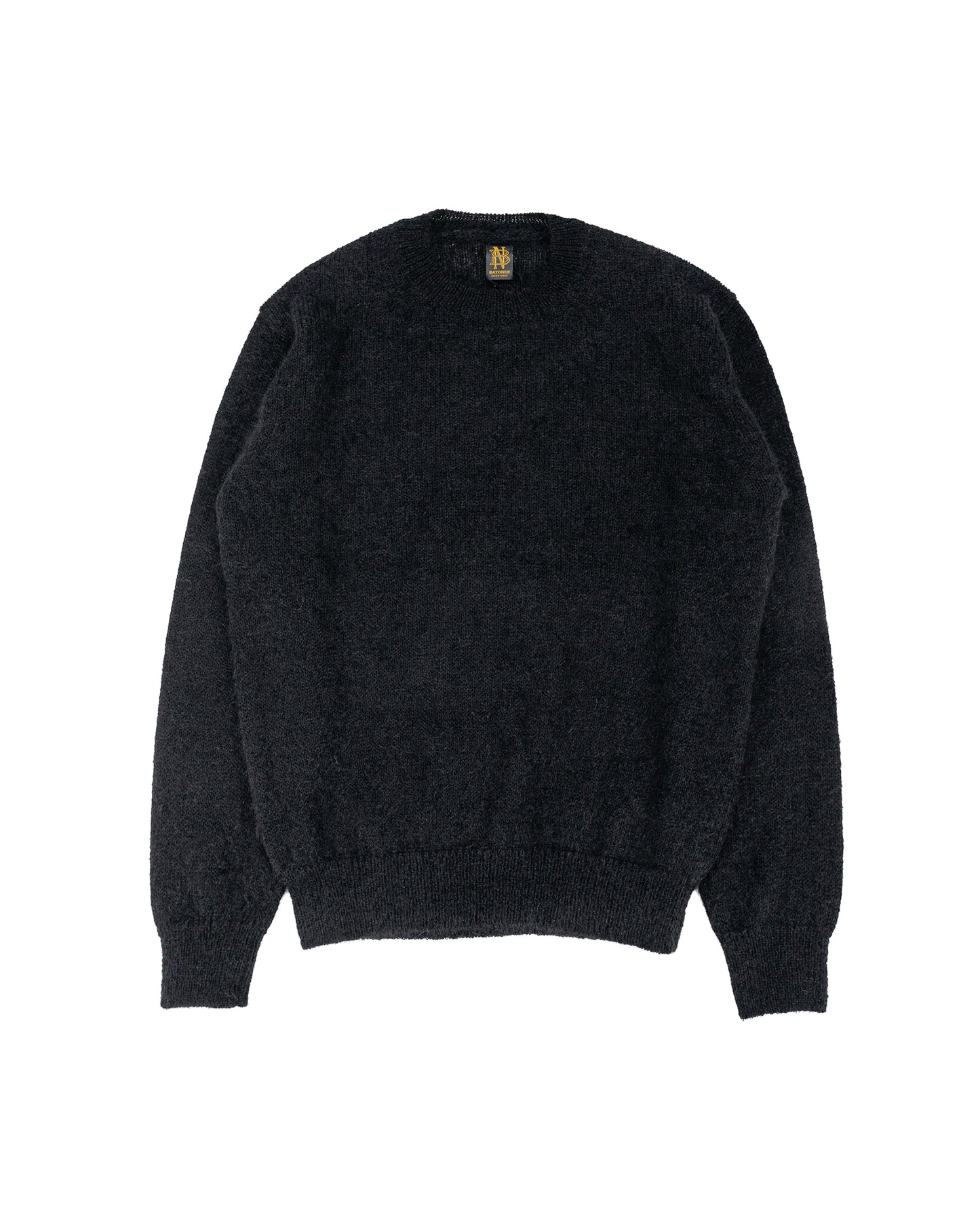 lost & found Batoner Batoner Pure Mohair Crew Neck Black