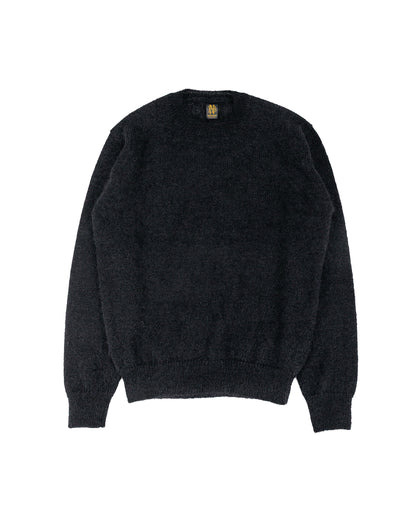 lost & found Batoner Batoner Pure Mohair Crew Neck Black
