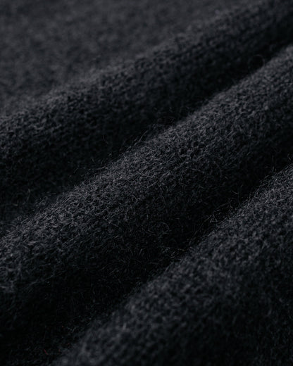 lost & found Batoner Batoner Pure Mohair Crew Neck Black
