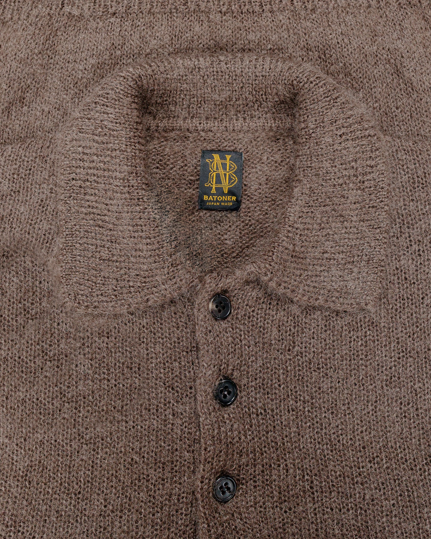lost & found Batoner Batoner Pure Mohair Polo Olive