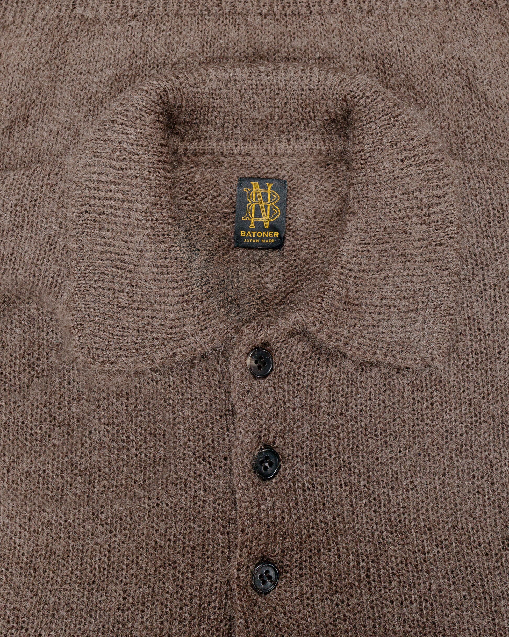 lost & found Batoner Batoner Pure Mohair Polo Olive