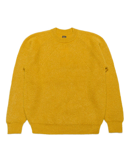 lost & found Batoner Batoner Pure Mohair Signature Crew Neck Yellow