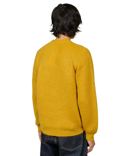 lost & found Batoner Batoner Pure Mohair Signature Crew Neck Yellow