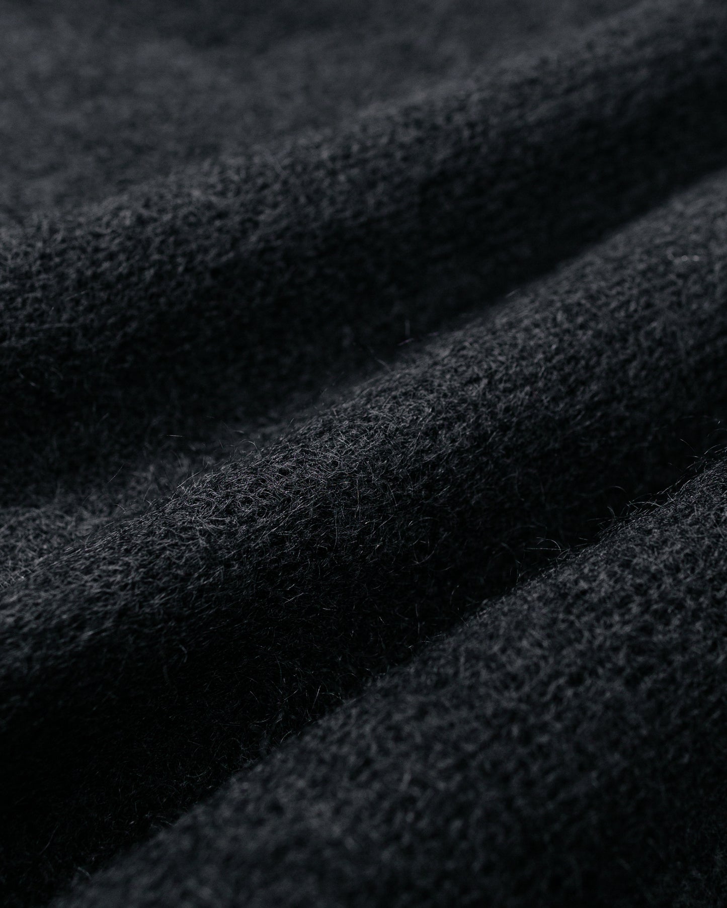 lost & found Batoner Batoner Pure Mohair V Cardigan Black