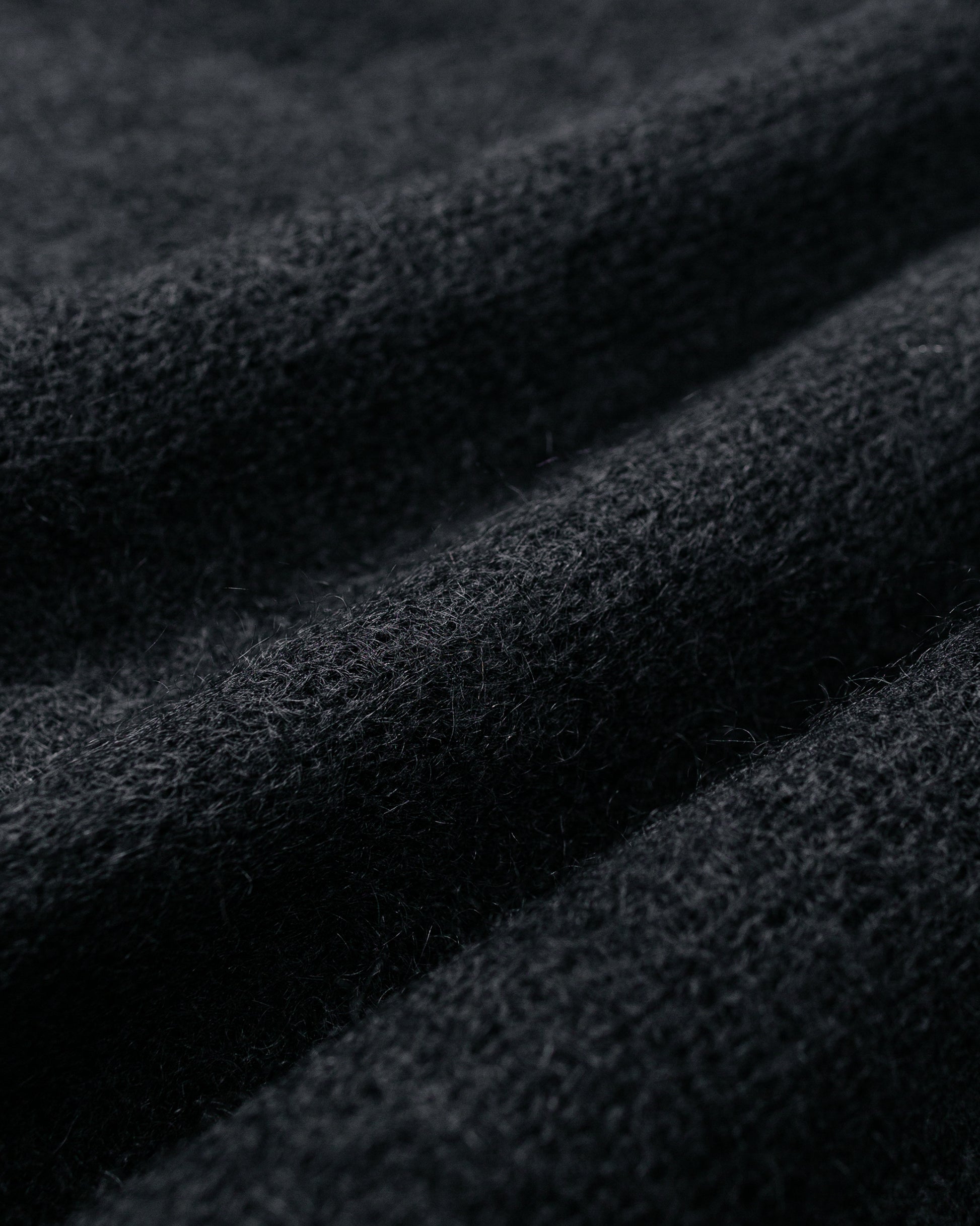 lost & found Batoner Batoner Pure Mohair V Cardigan Black