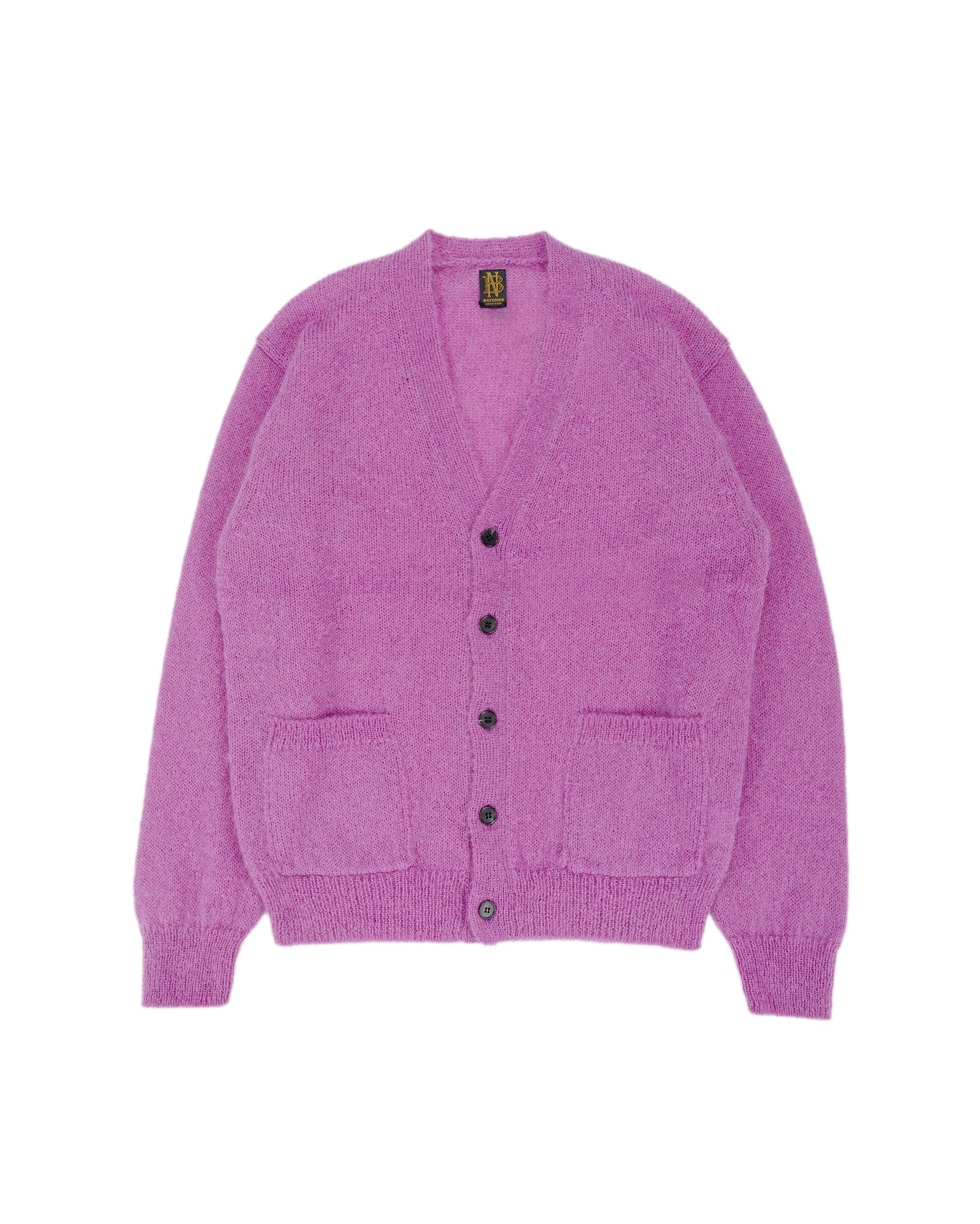 lost & found Batoner Batoner Pure Mohair V Cardigan Purple