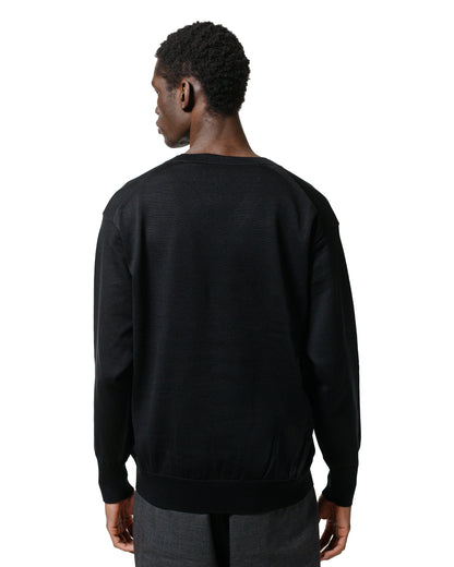 lost & found Batoner Batoner The Sea Island Cotton V Neck Black