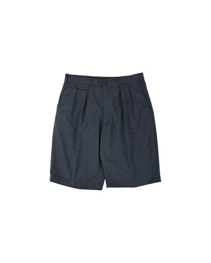 lost & found Beams Plus Beams Plus 2Pleats Shorts Wool Tropical Charcoal Grey