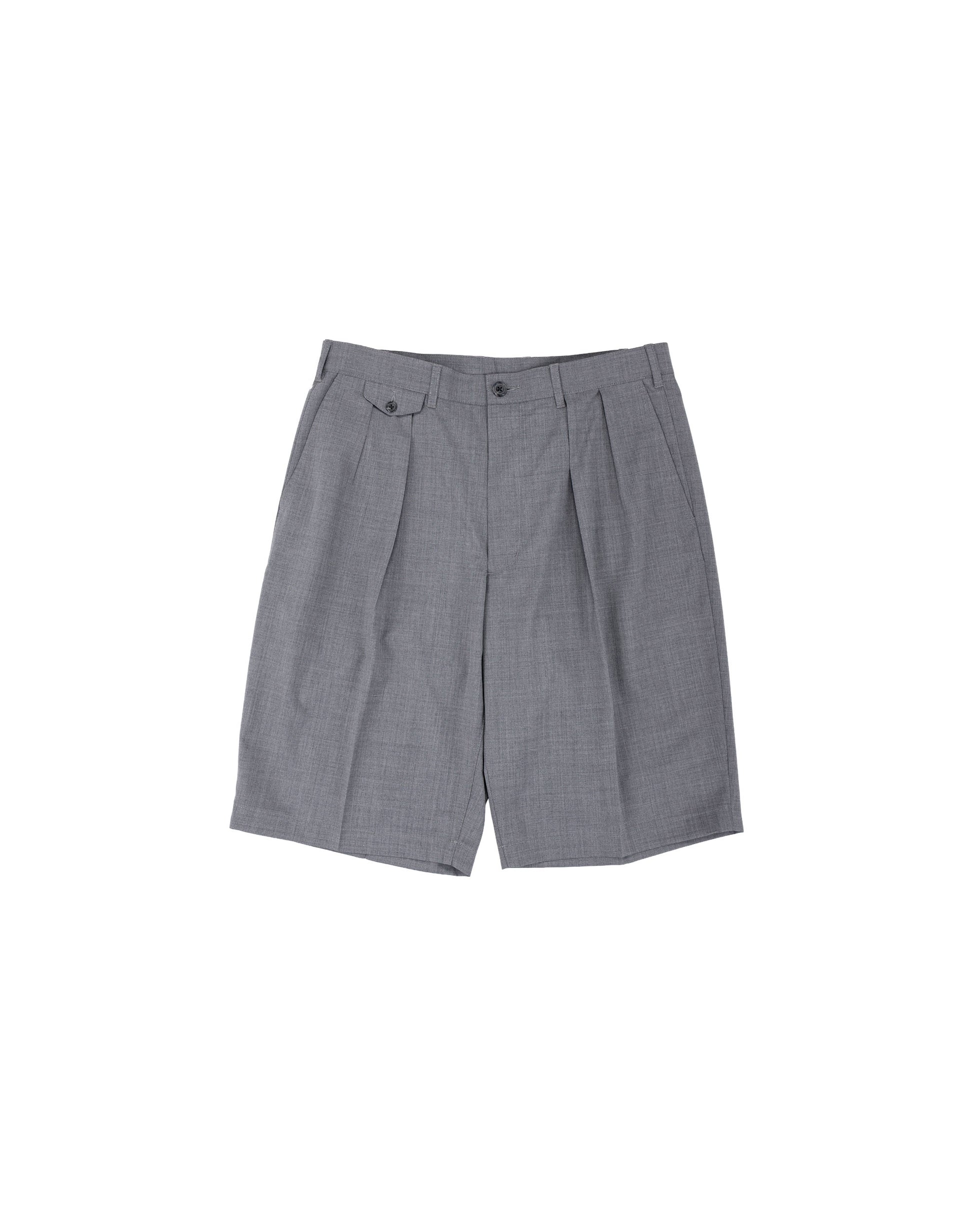 lost & found Beams Plus Beams Plus 2Pleats Shorts Wool Tropical Grey