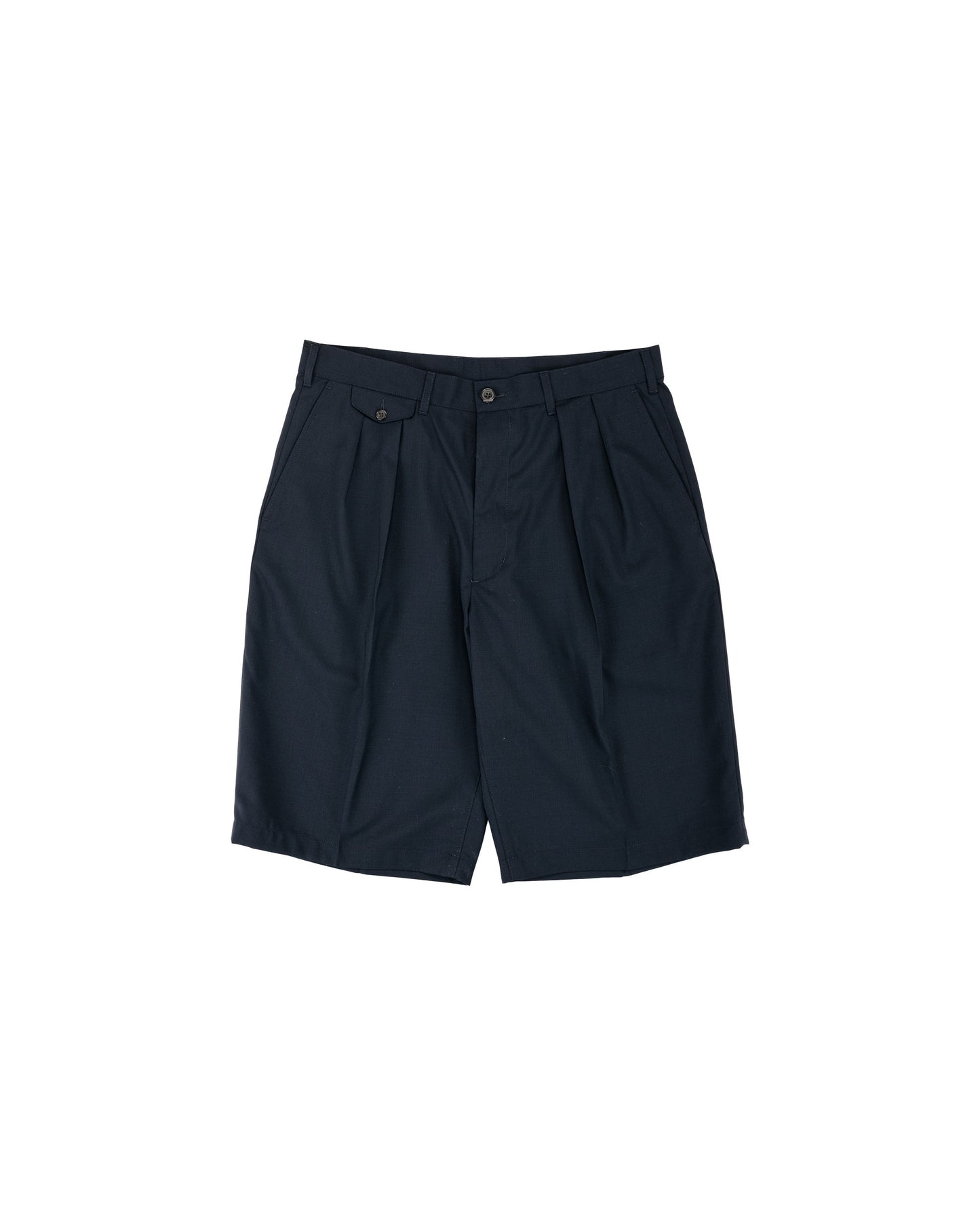 lost & found Beams Plus Beams Plus 2Pleats Shorts Wool Tropical Navy