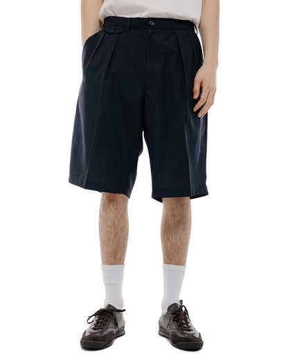 lost & found Beams Plus Beams Plus 2Pleats Shorts Wool Tropical Navy