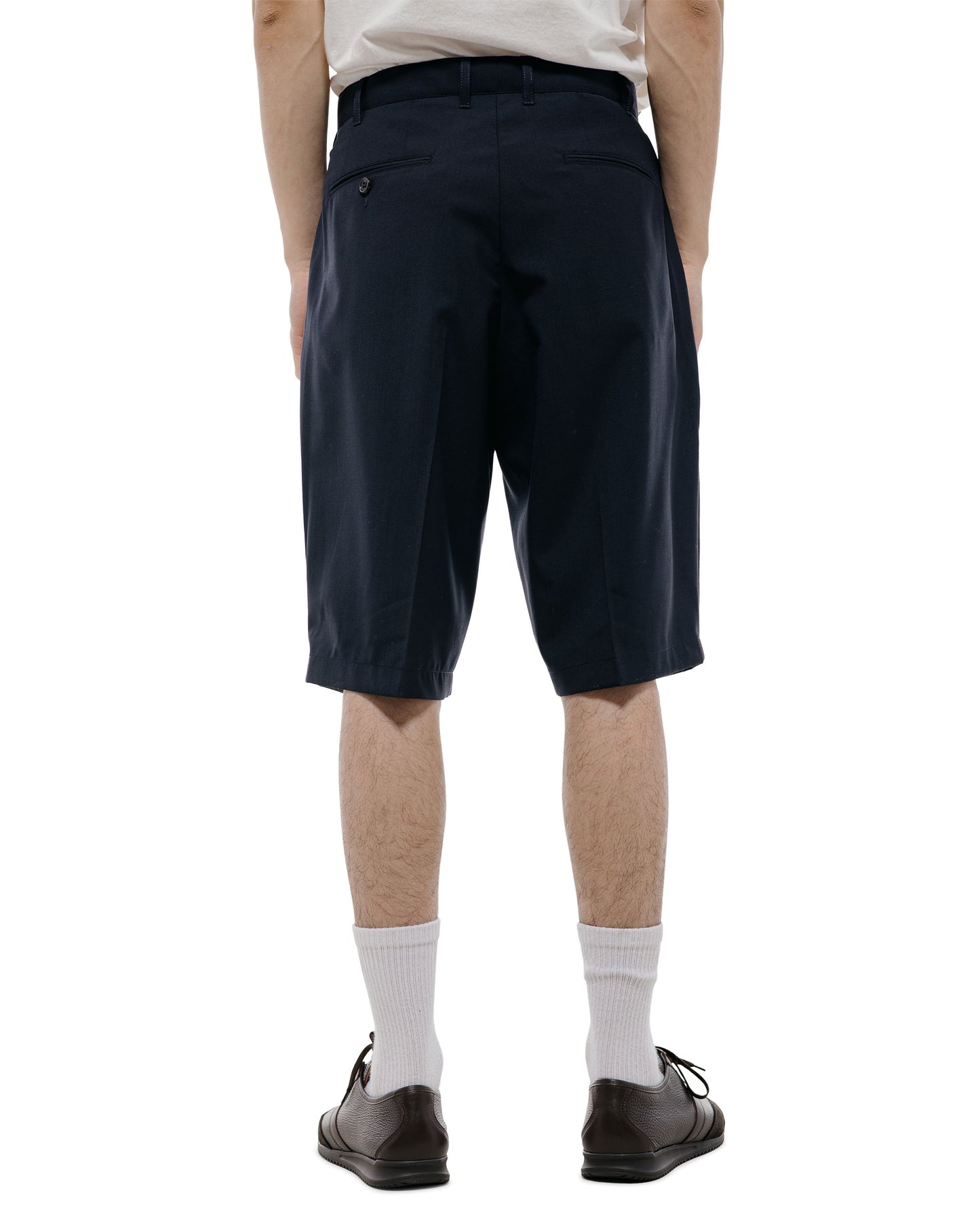 lost & found Beams Plus Beams Plus 2Pleats Shorts Wool Tropical Navy