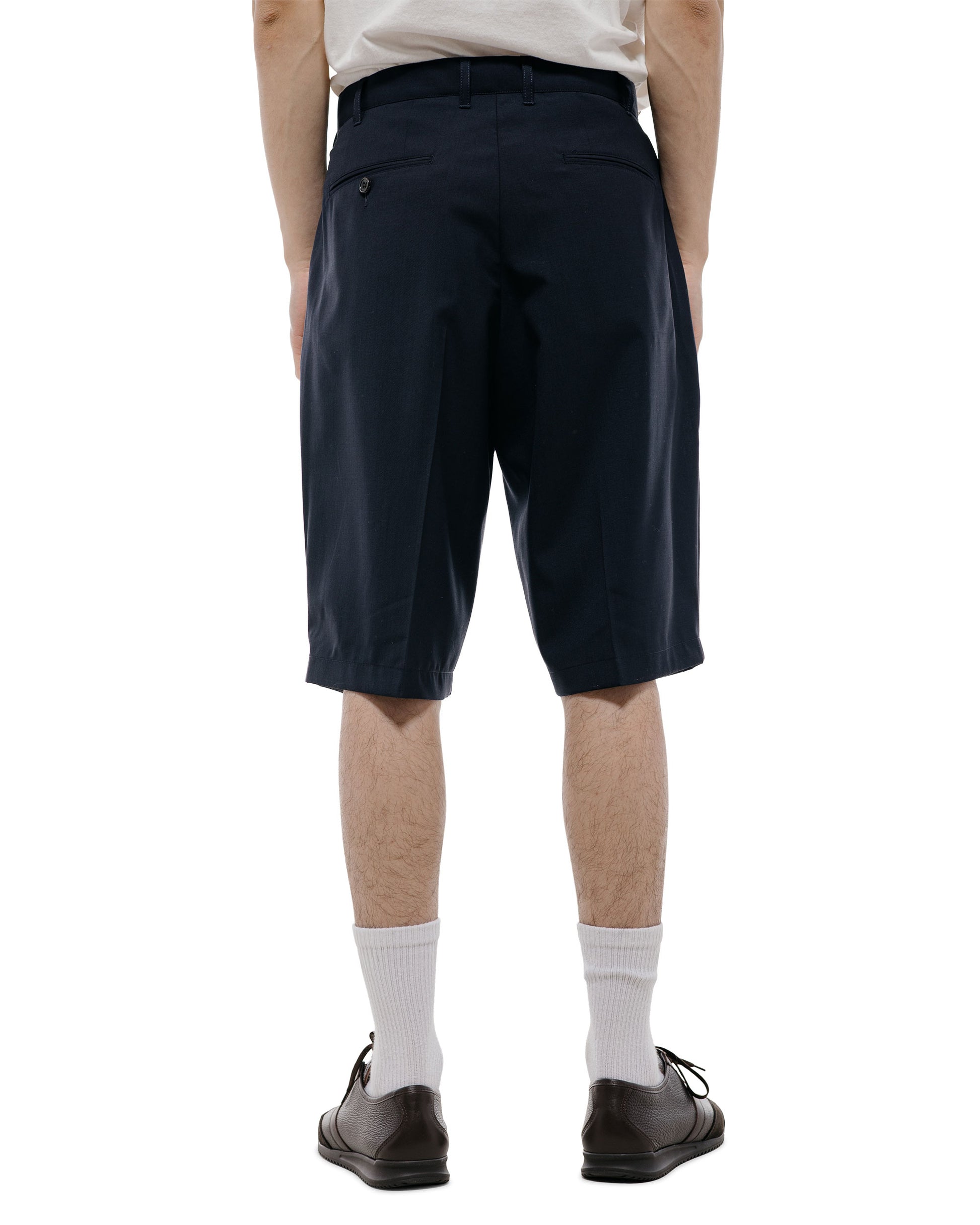 lost & found Beams Plus Beams Plus 2Pleats Shorts Wool Tropical Navy