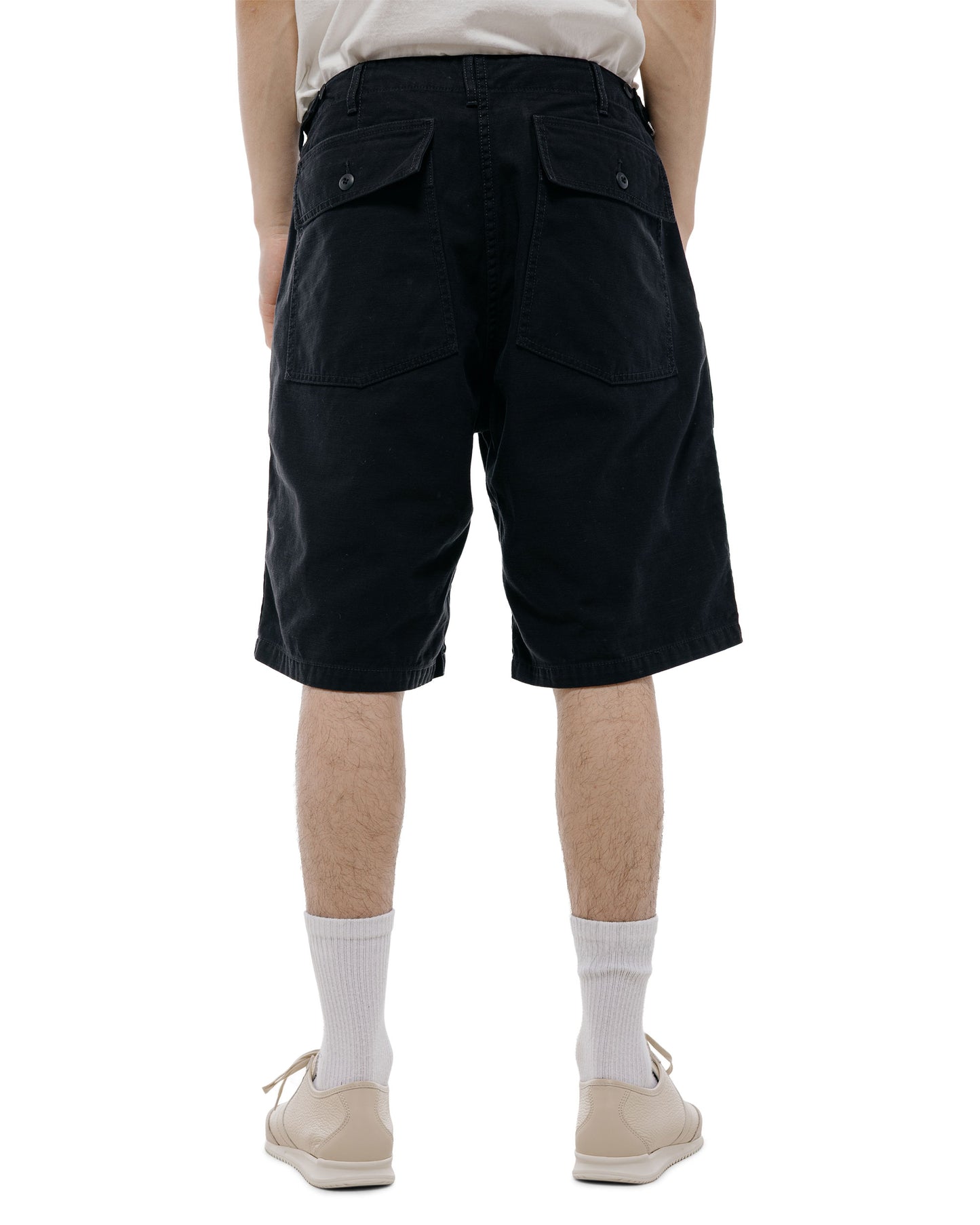lost & found Beams Plus Beams Plus MIL Utility Shorts Reversed Sateen Black