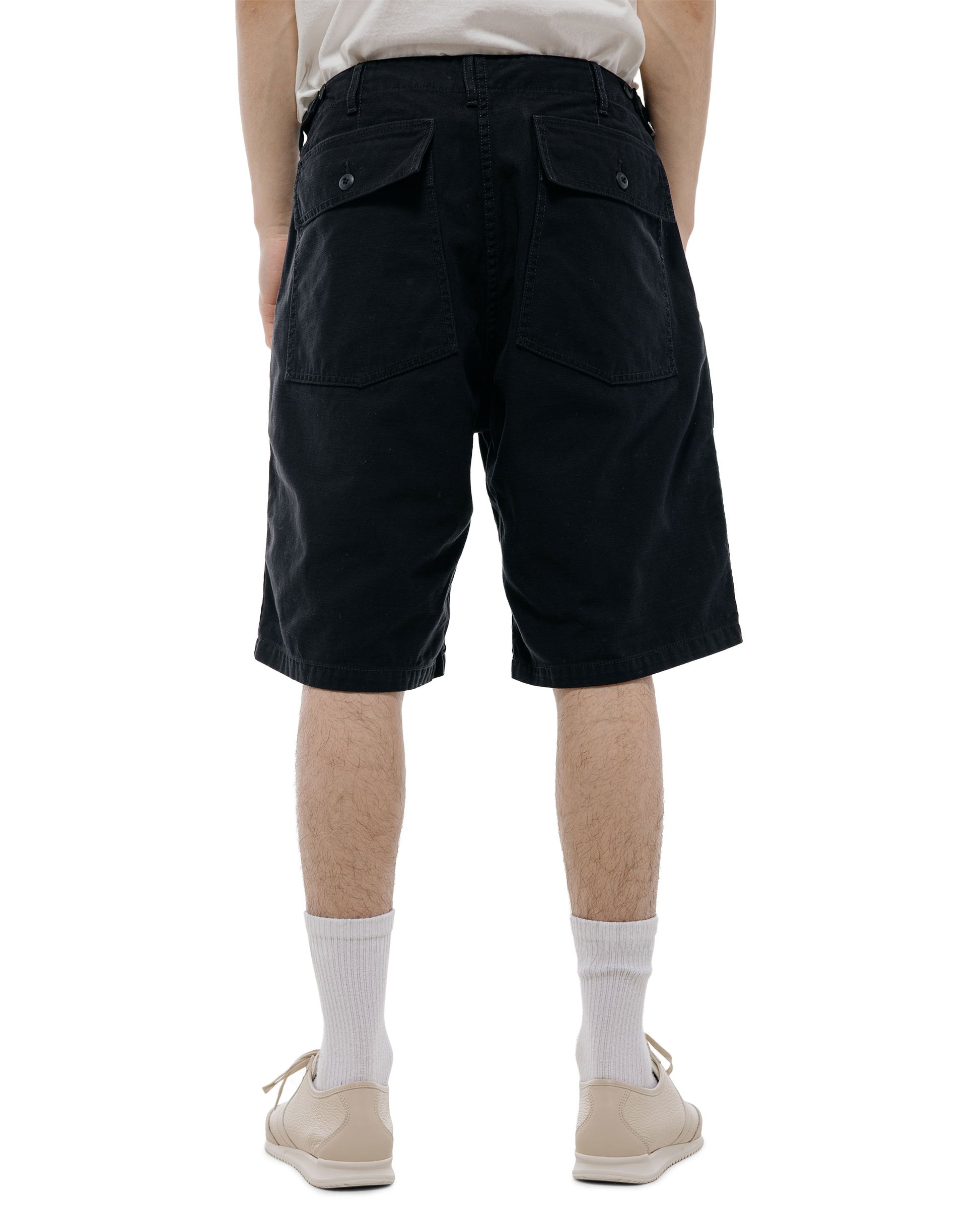 lost & found Beams Plus Beams Plus MIL Utility Shorts Reversed Sateen Black