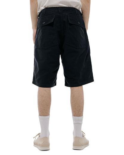 lost & found Beams Plus Beams Plus MIL Utility Shorts Reversed Sateen Black