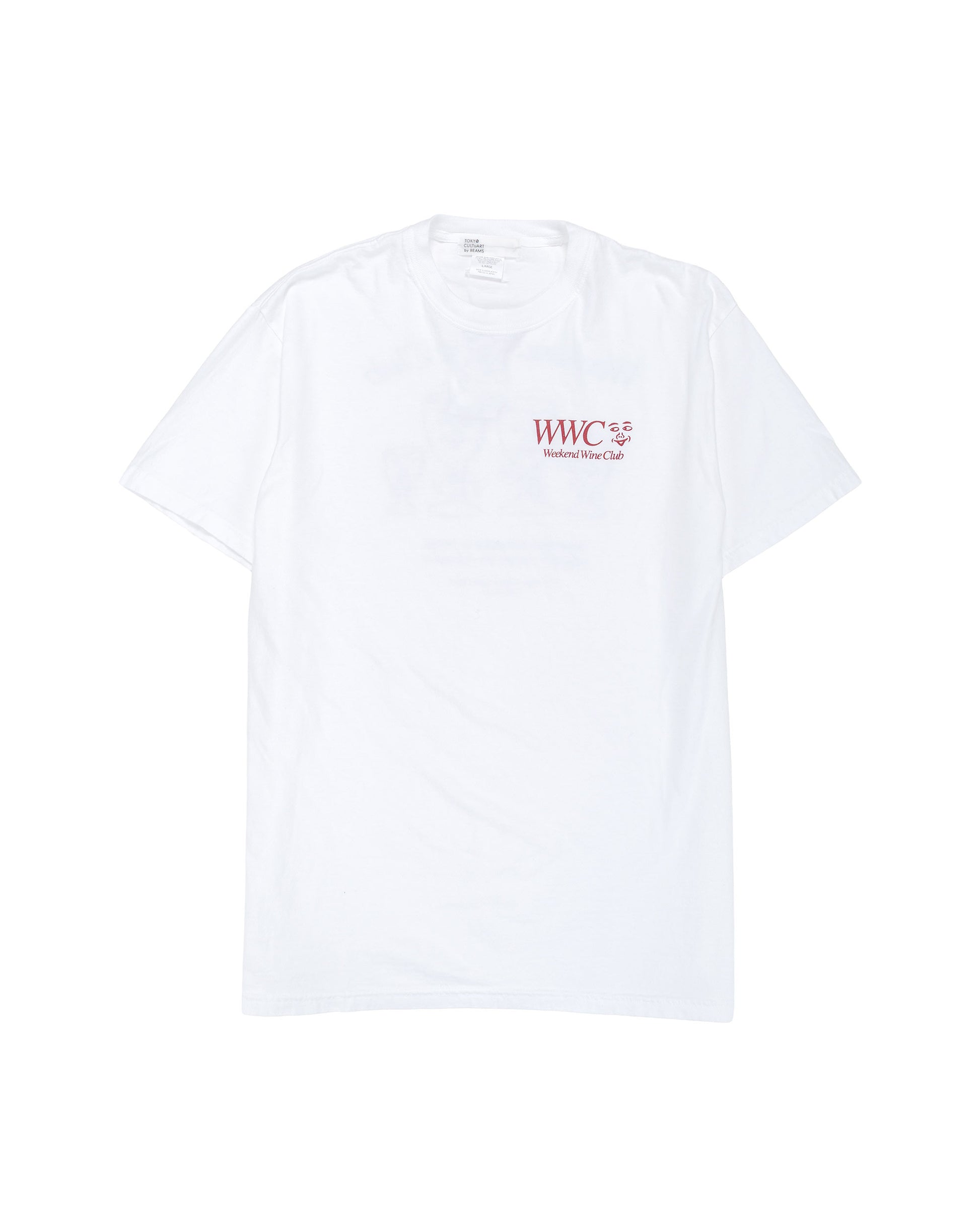 lost & found Beams Japan Beams Japan Hongama 'Weekend Wine Club' T-Shirt White