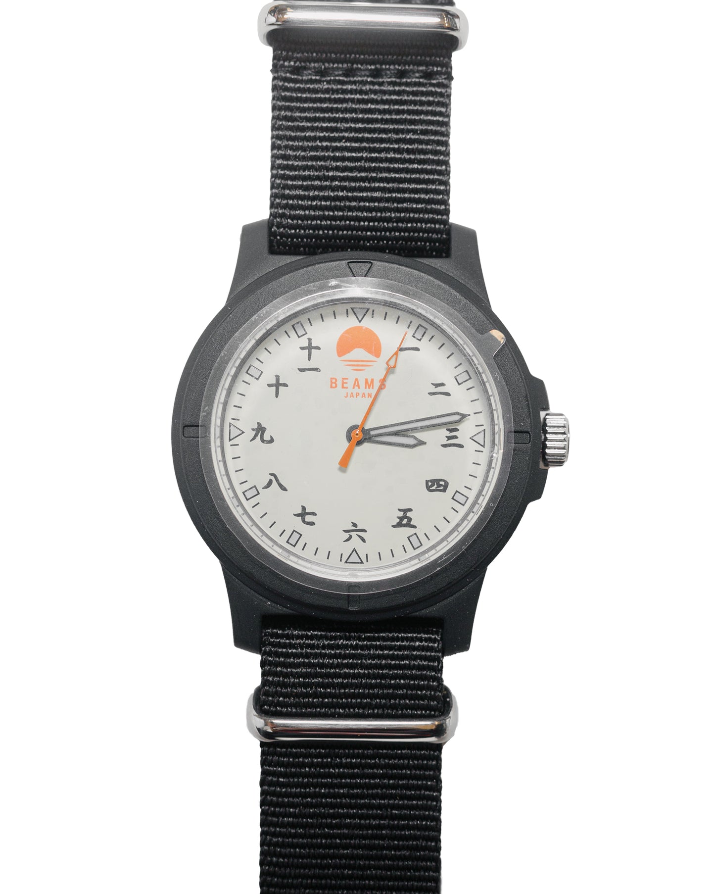 lost & found Beams Japan Beams Japan Kanji Number Wrist Watch Black