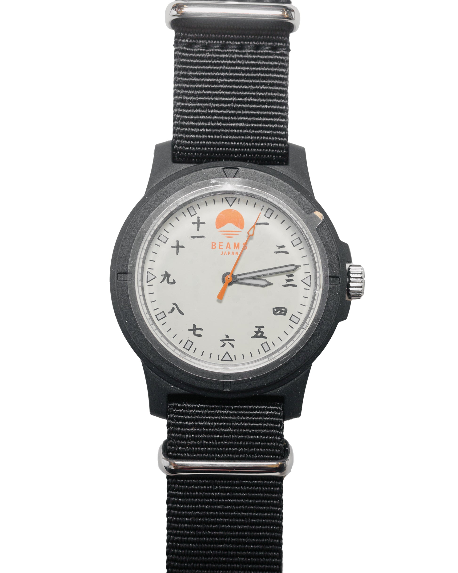 lost & found Beams Japan Beams Japan Kanji Number Wrist Watch Black