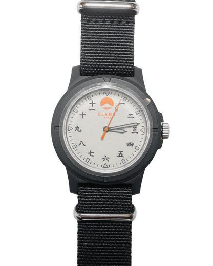 lost & found Beams Japan Beams Japan Kanji Number Wrist Watch Black