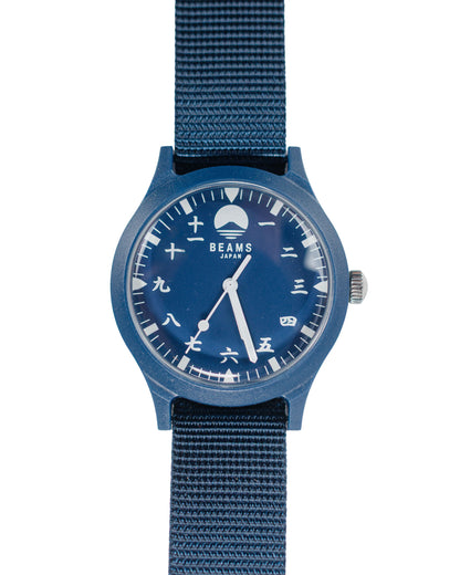 lost & found Beams Japan Beams Japan Kanji Number Wrist Watch Indigo