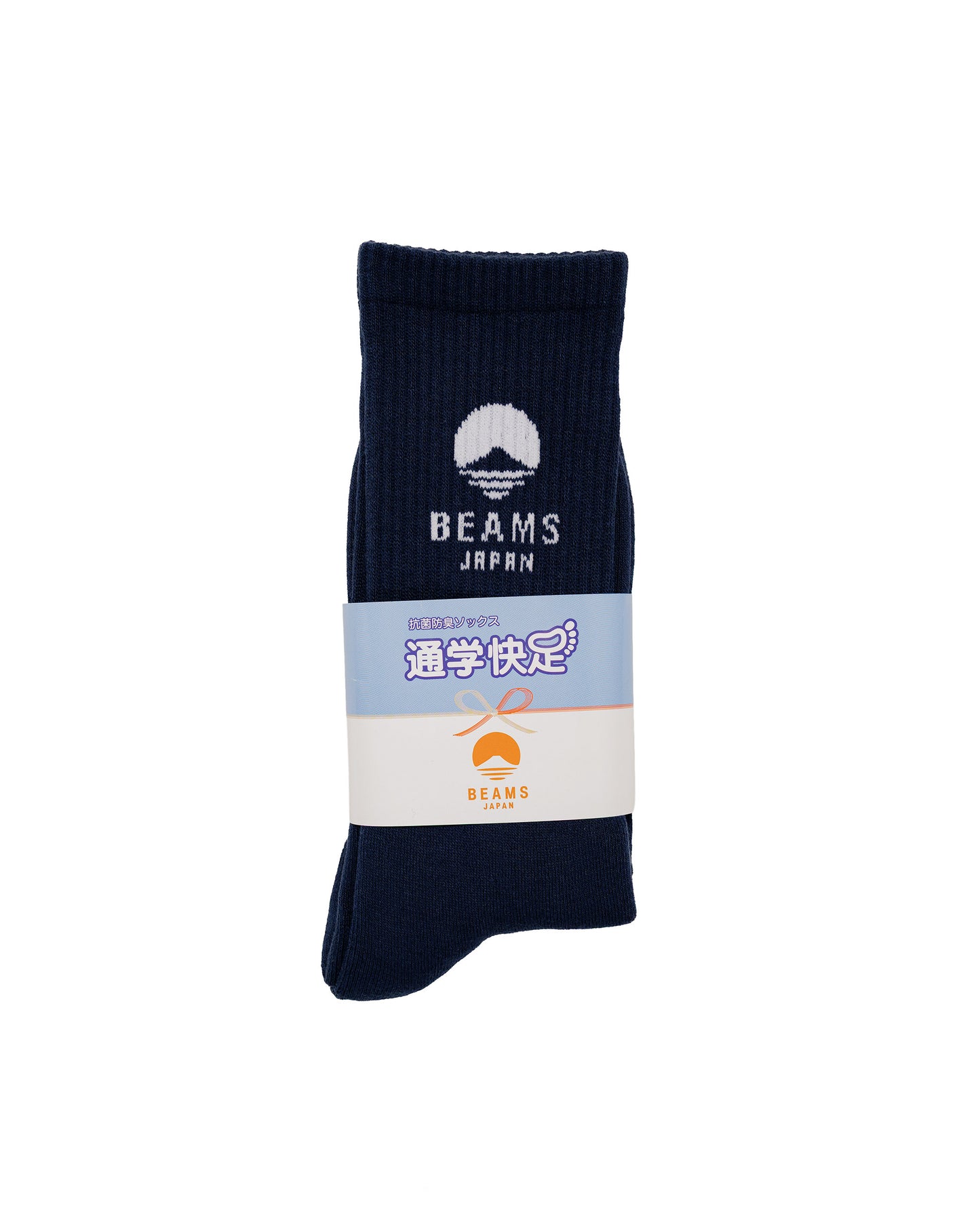 Beams Japan Logo Socks Navy