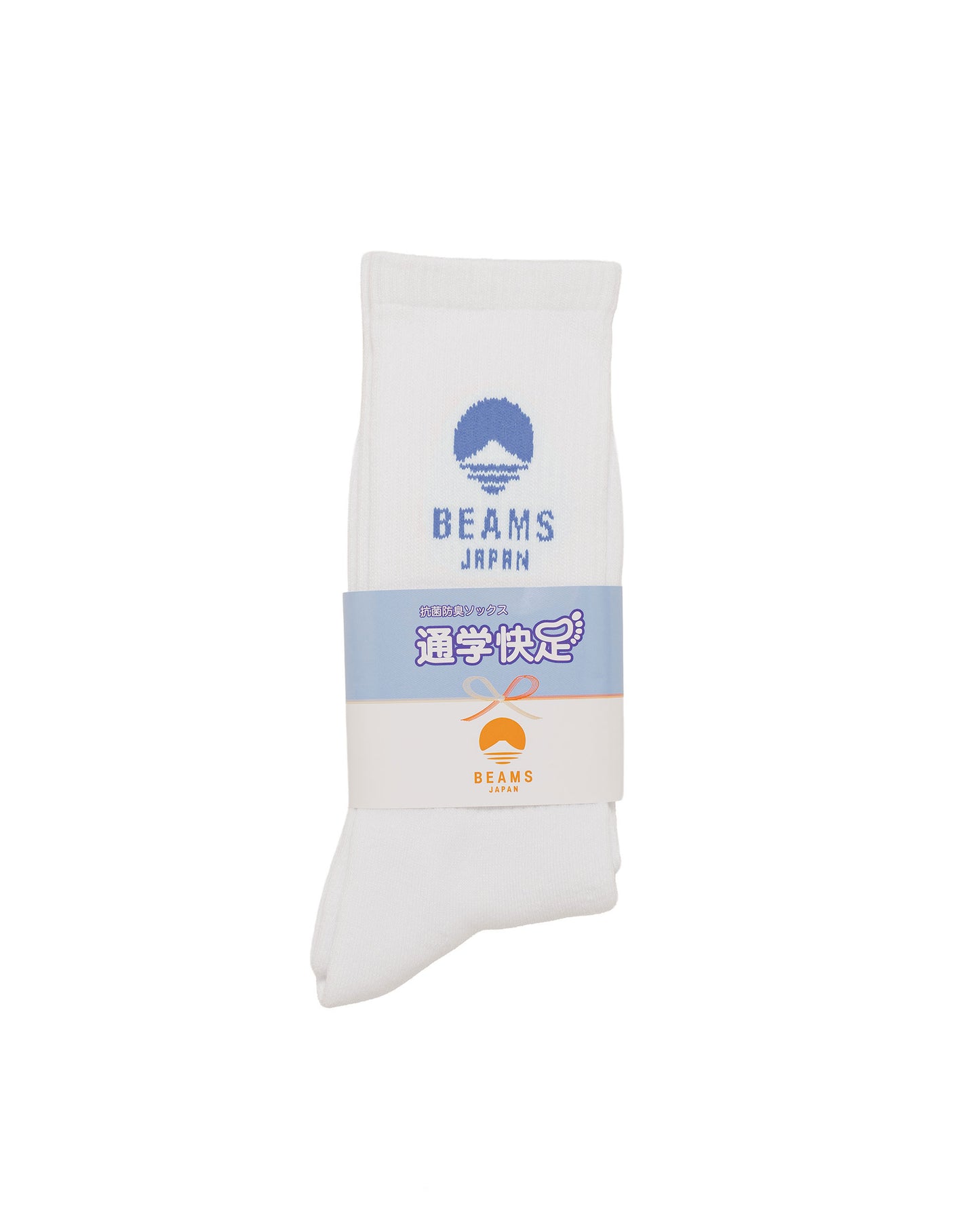 Beams Japan Logo Socks White/Blue