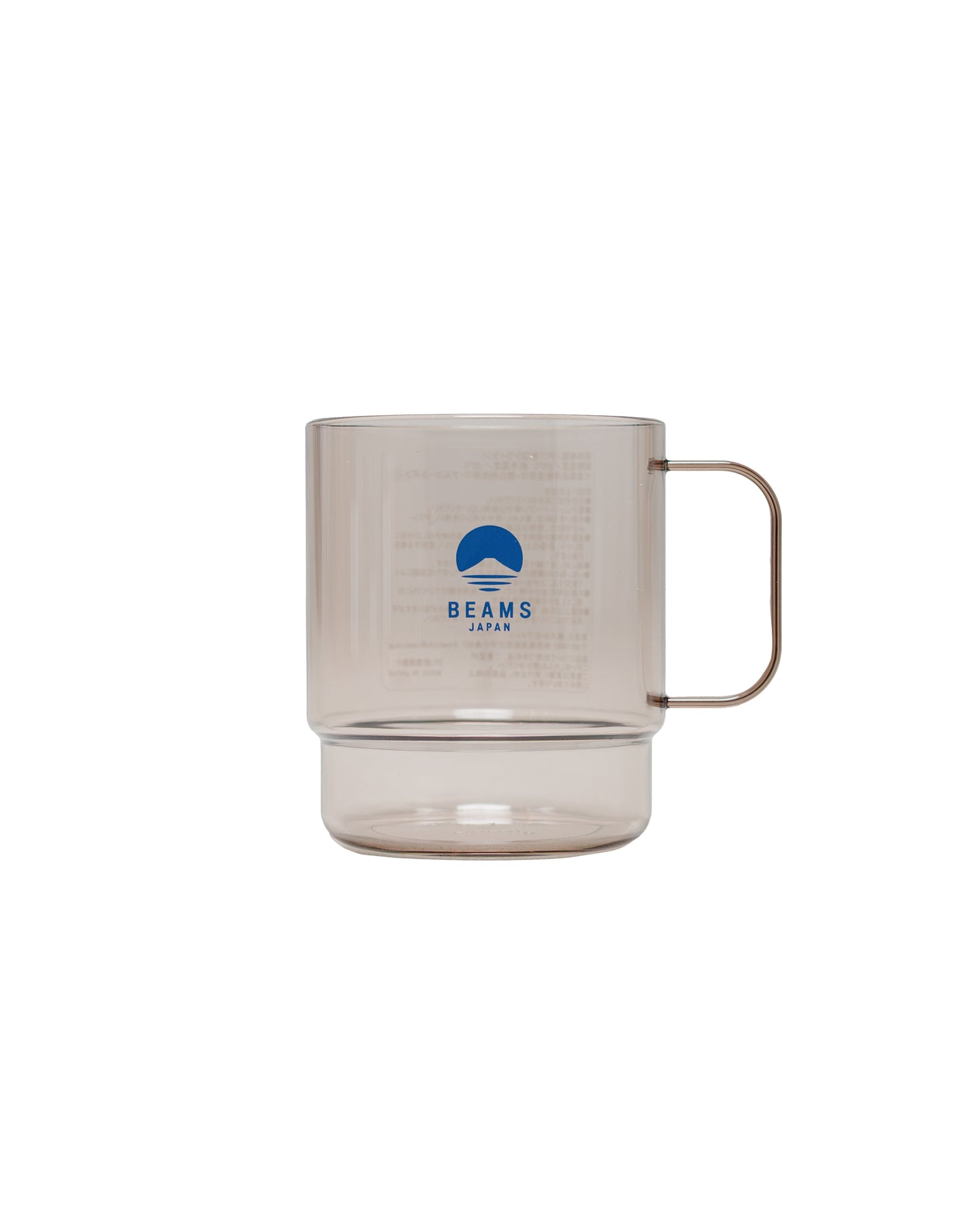 lost & found Beams Japan Beams Japan Stacking Mug Clear Brown/Navy Logo