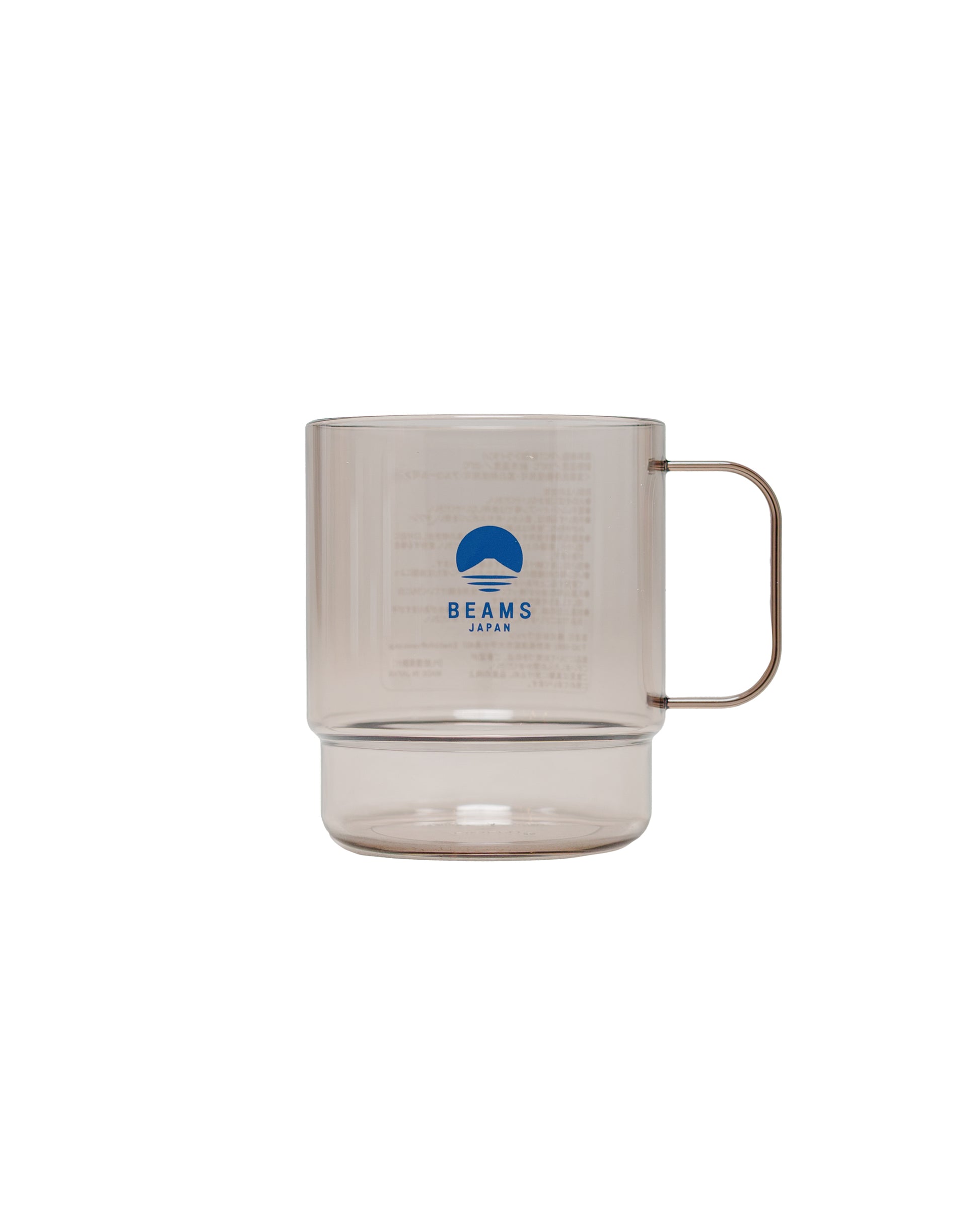 lost & found Beams Japan Beams Japan Stacking Mug Clear Brown/Navy Logo