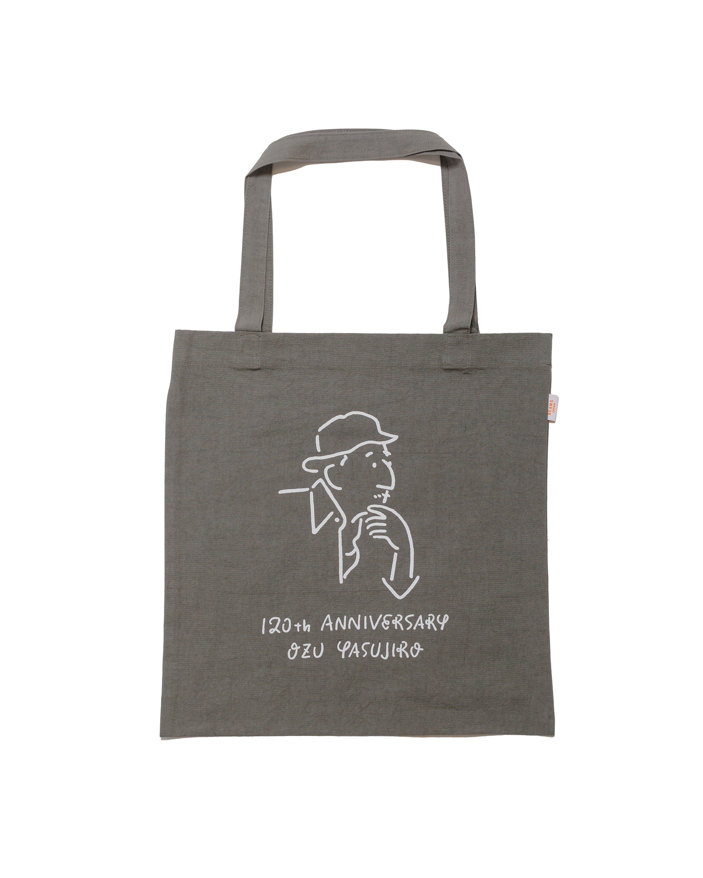 lost & found Beams Japan Beams Japan Yasujiro Ozu Anniversary Logo Tote Bag Charcoal