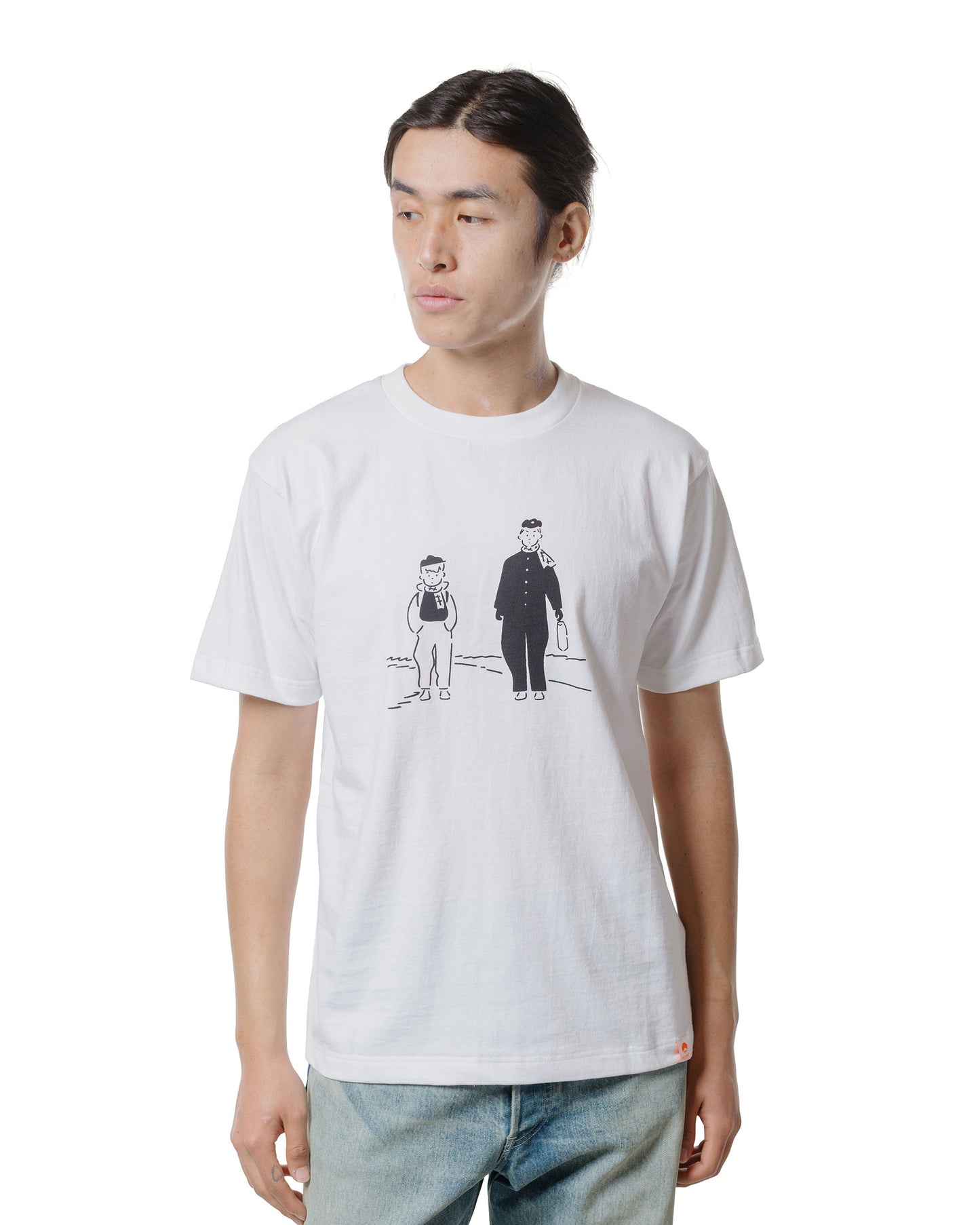 lost & found Beams Japan Beams Japan Yasujiro Ozu 'Good Morning' T-Shirt White