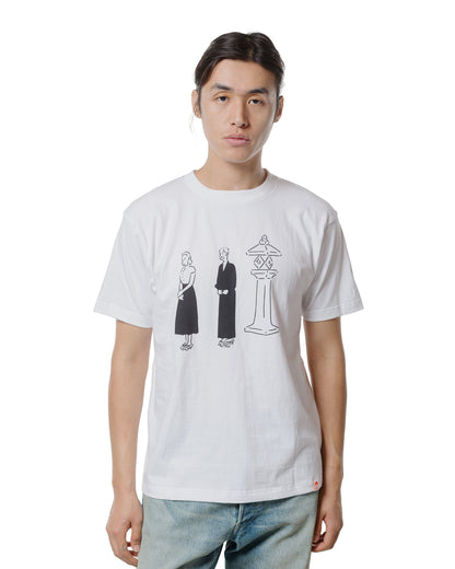 lost & found Beams Japan Beams Japan Yasujiro Ozu 'Tokyo Story' T-Shirt White
