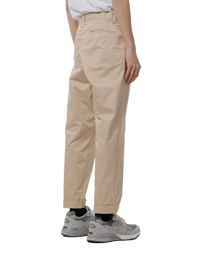 lost & found Beams Plus Beams Plus 1Pleat 80/3 Twill Beige
