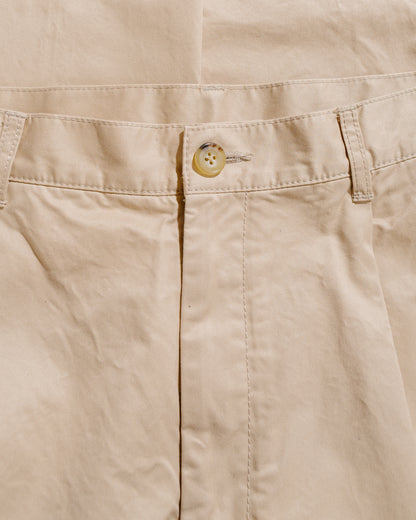 lost & found Beams Plus Beams Plus 1Pleat 80/3 Twill Beige