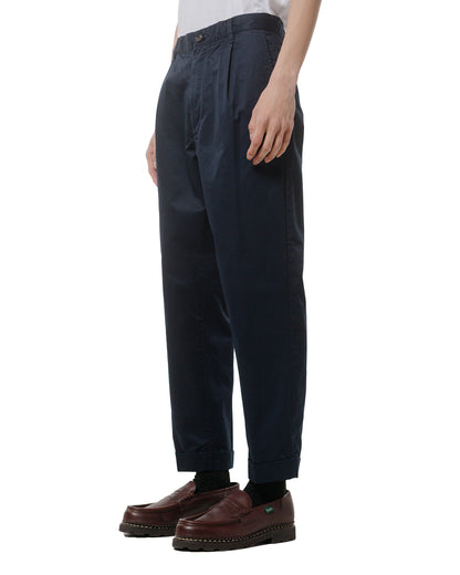 lost & found Beams Plus Beams Plus 1Pleat 80/3 Twill Navy