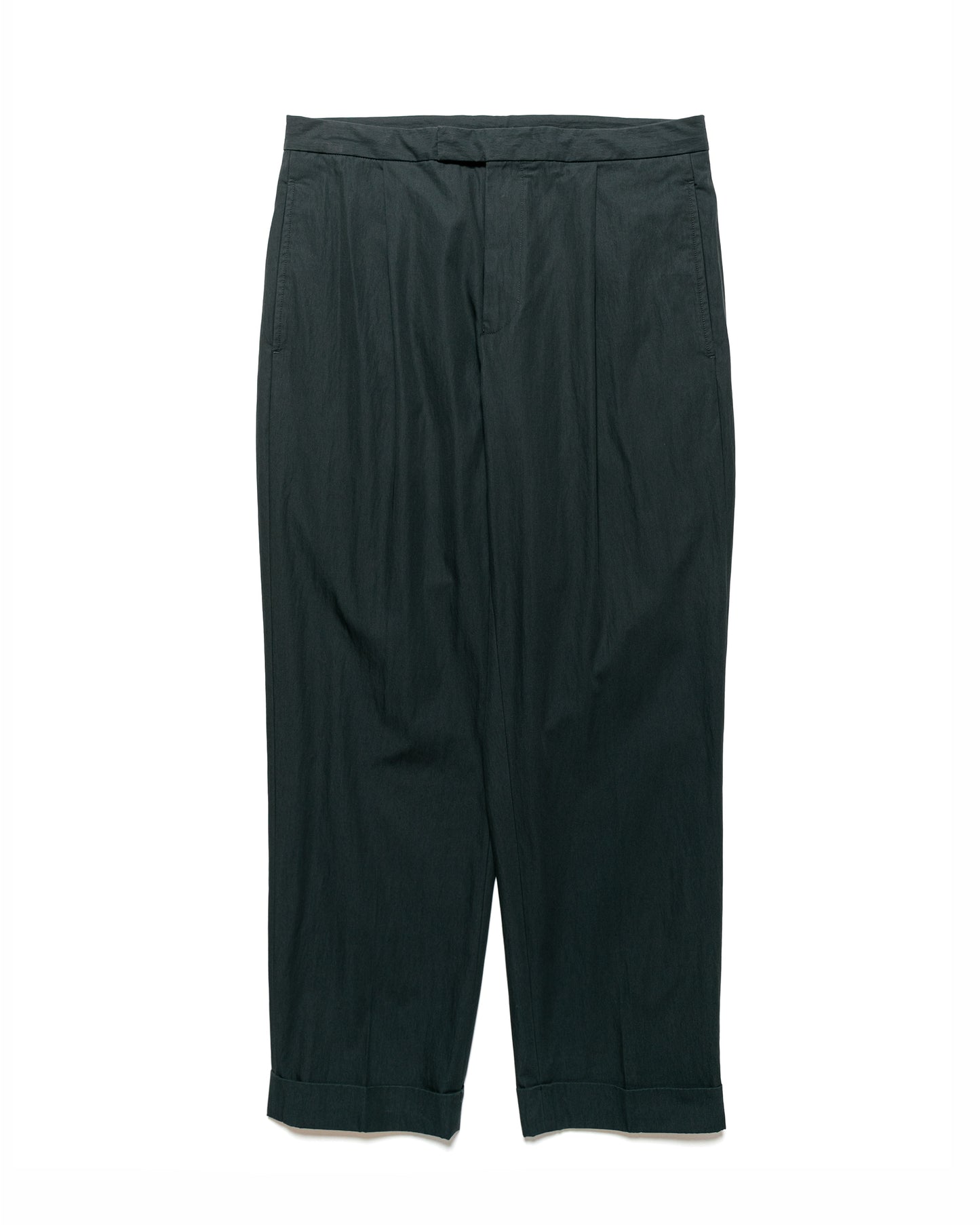 lost & found Beams Plus Beams Plus 1Pleat Travel Comfort Cloth Charcoal Grey