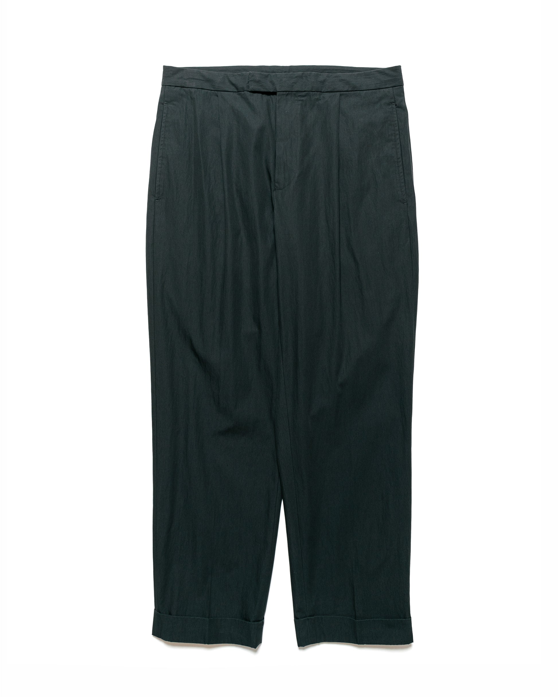 lost & found Beams Plus Beams Plus 1Pleat Travel Comfort Cloth Charcoal Grey