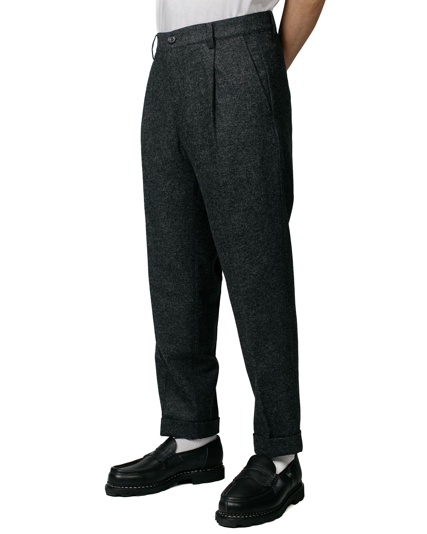 lost & found Beams Plus Beams Plus 1Pleat Wool Cashmere Grey