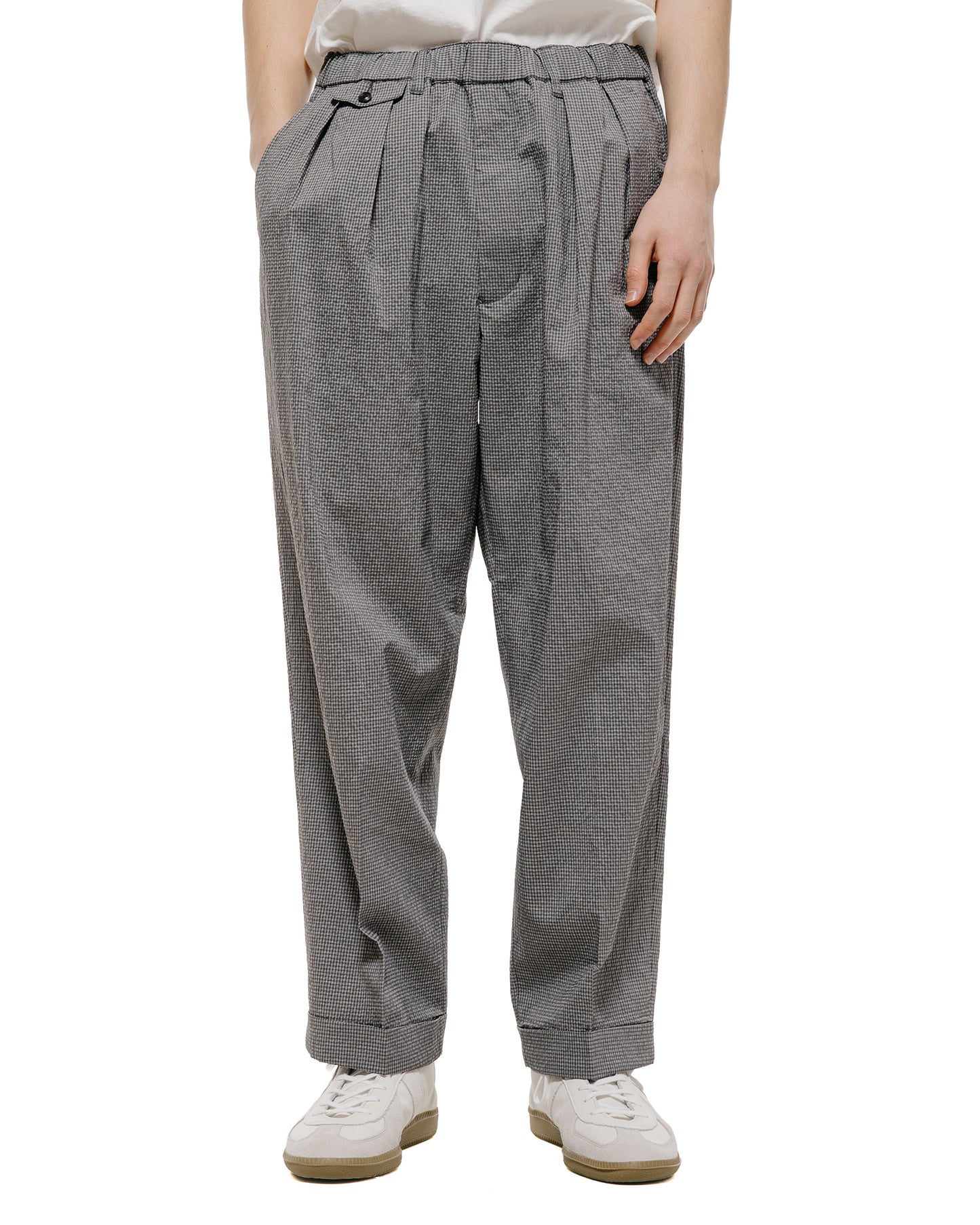lost & found Beams Plus Beams Plus 2Pleats Anywhere(wear) Seersucker Grey