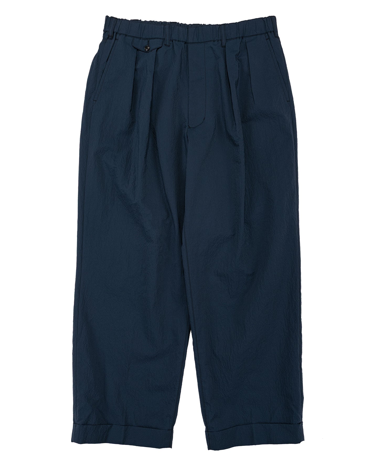 lost & found Beams Plus Beams Plus 2Pleats Anywhere(wear) Seersucker Navy