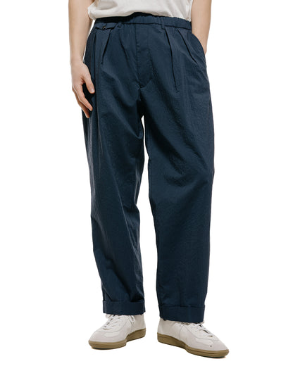 lost & found Beams Plus Beams Plus 2Pleats Anywhere(wear) Seersucker Navy